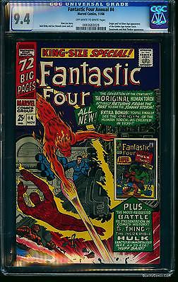Fantastic Four Annual 4 CGC NM 94 OffWhite to White   