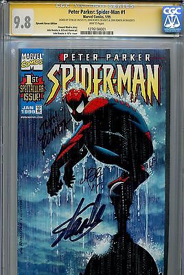 Peter Parker SpiderMan Vol 2 1 CGC 98 SS DF John Romita Sr Jr Stan Lee Amazing