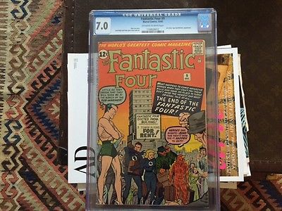 Fantastic Four 9 Dec 1962 Marvel CGC 70 3rd SubMariner End of FF4