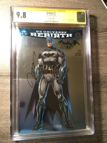 BATMAN 1 CGC 98 SS JIM LEE SIGNED SDCC FOIL VARIANT REBIRTH