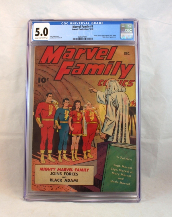 Marvel Family Comics 1 Fawcett Dec 1945 CGC 50 1st Appearance of Black Adam