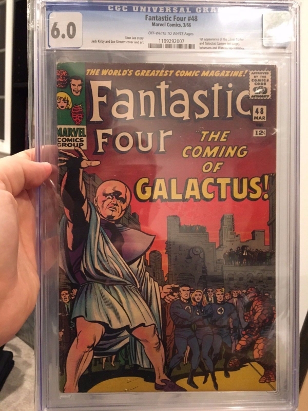 Fantastic Four 48 CGC 60 OWW 1st SILVER SURFER  GALACTUS 1966