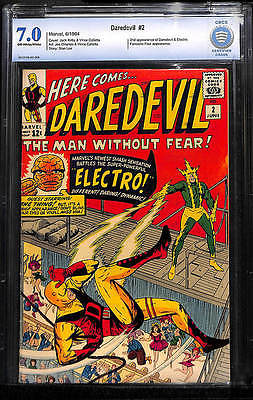 DAREDEVIL 2 Marvel 1964  CBCS 70 FNVF like CGC Electro App