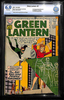 Green Lantern 7  CBCS 60 FN like CGC  origin and 1st app Sinestro 