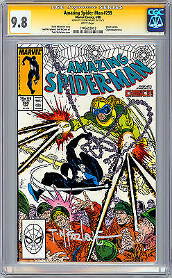 AMAZING SPIDERMAN 299 CGCSS 98 FIRST VENOM SIGNED BY TODD MCFARLANE 1988