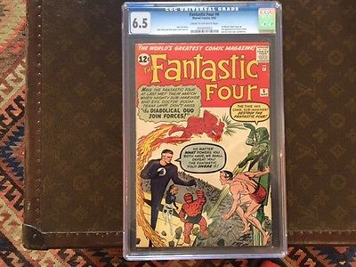 Fantastic Four 6 Sep 1962 Marvel CGC 65 Diabolic Duo  Doom  SubMariner
