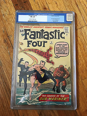 FANTASTIC FOUR 4 CGC 65 UNRESTORED OLD LABEL