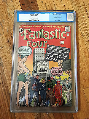 FANTASTIC FOUR 9 CGC 70 UNRESTORED OLD LABEL