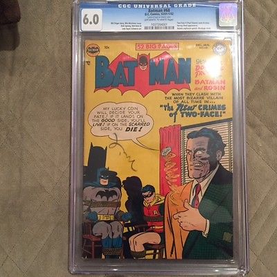 Batman 68 Dec 1951Jan 1952 DC CGC 60 TwoFace II  Harvey Dent  Bondage