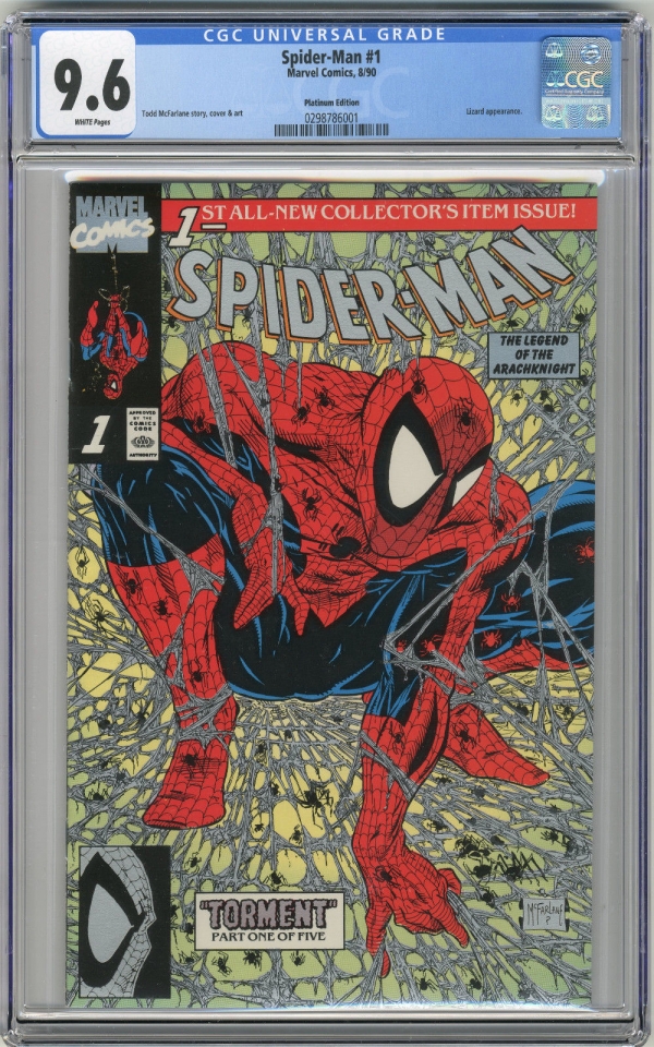 1990 SpiderMan 1 Platinum CGC 96