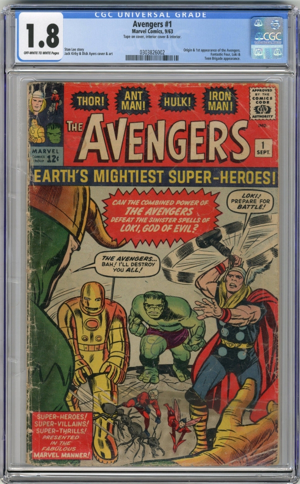 1963 Avengers 1 CGC 18