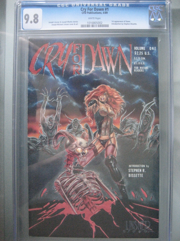 Cry for Dawn 1 CGC 98 WP 1st Dawn CFD Publications 1989 