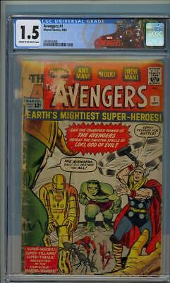 Avengers 1 CGC 15 COW MarvelMCULow Grade12c1963