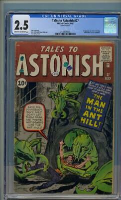 Tales to Astonish 27 CGC 25 COW 1stAntManMarvelAvengers12c1962