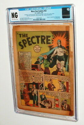 1940 More Fun Comics  issue 52 comic book CGC NG coverless 1st Spectre