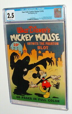 1941 Four Color Comics Series 1 ISSUE 16 Comic 1st MICKEY MOUSE  CGC graded 25