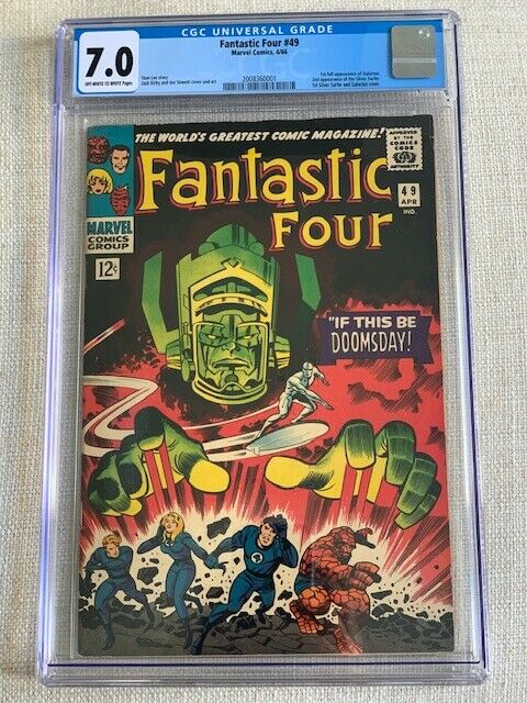 FANTASTIC FOUR 49 CGC 70 UNIVERSAL KEY 1ST FULL GALACTUS SILVER SURFER