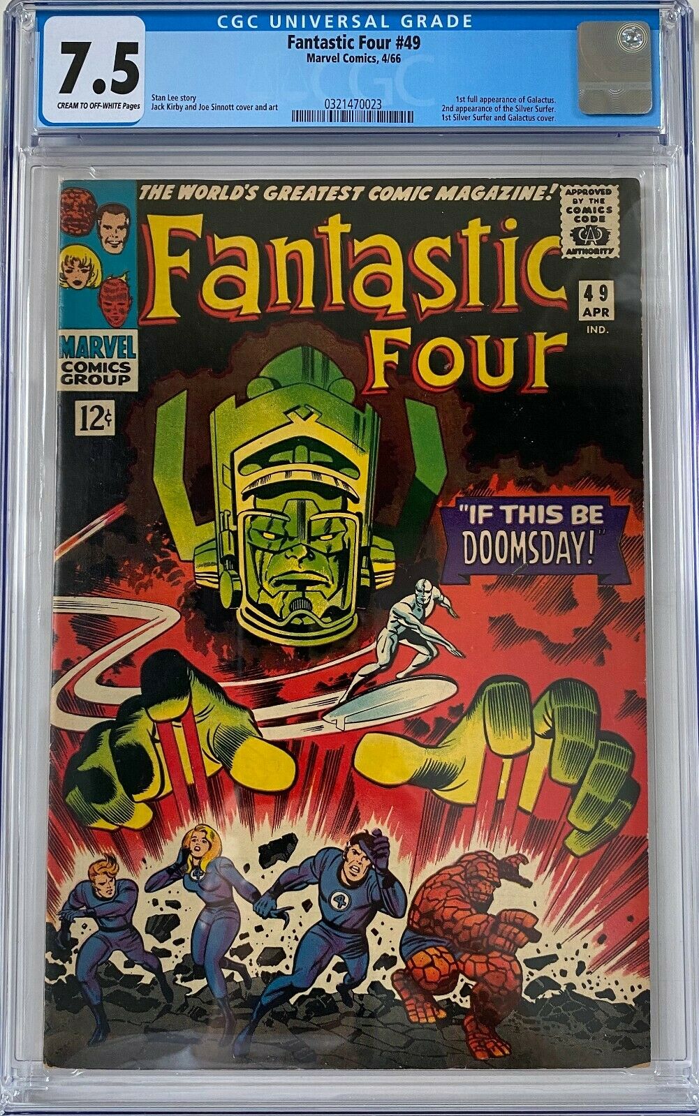 Fantastic Four 49 CGC 75 1st full Galactus appearanceKEY ISSUELK