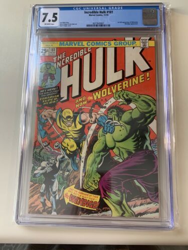 incredible hulk 181 cgc 75