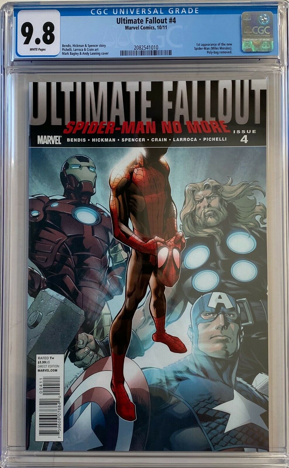 Ultimate Fallout 4 CGC 98 1st app of the new SpiderMan Mile Morales LK