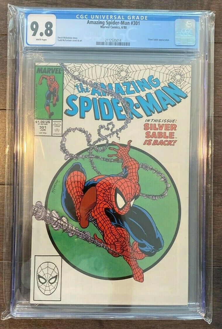 Amazing SpiderMan 301 CGC 98 WHITE PAGES Classic coverKEY ISSUELK