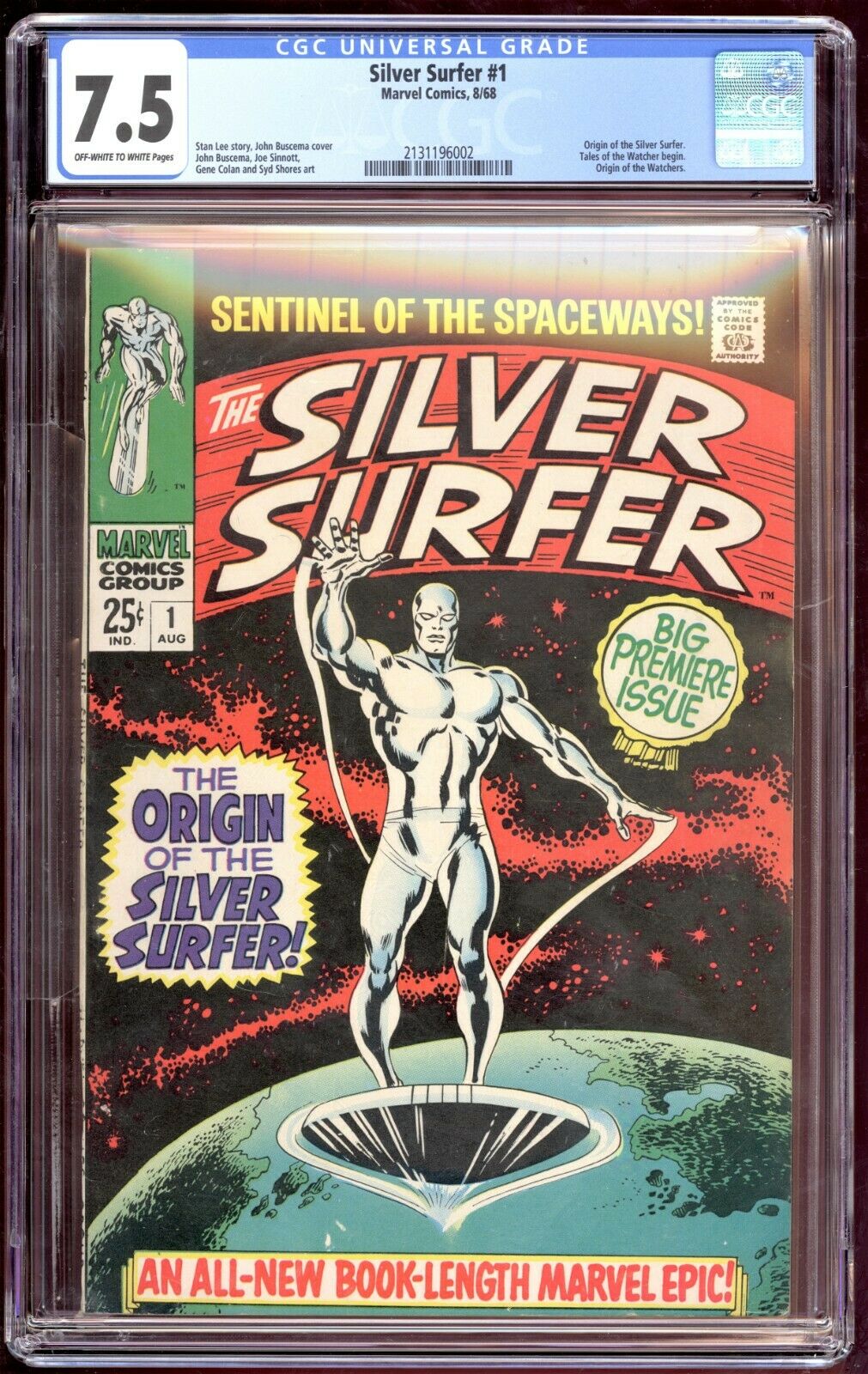 Silver Surfer 1 1968 CGC 75 2131196002