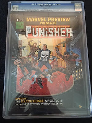 Marvel Preview 2 CGC 98 White pg 1st origin of the Punisher 1975
