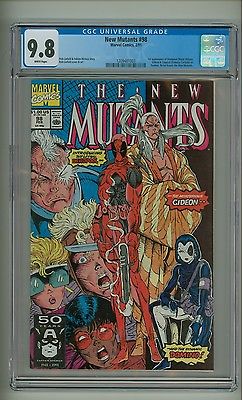 New Mutants 98 CGC 98 White pages 1st app Deadpool Marvel 1991 c07296