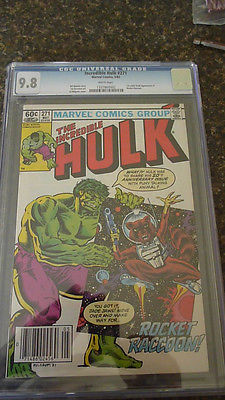 INCREDIBLE HULK 271  CGC 98  1ST ROCKET RACCOON