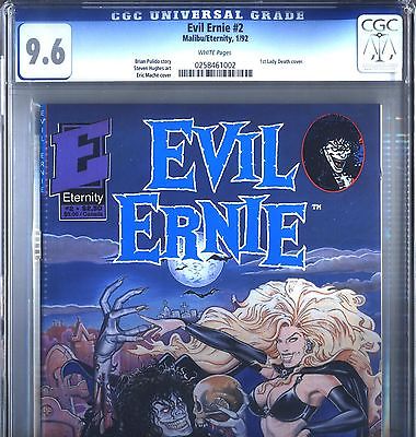 PRIMO  EVIL ERNIE 2 NM CGC 96 Eternity 1st LADY DEATH cover comics