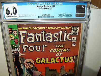 Fantastic Four 48 CGC 60 OWW p 1st SILVER SURFER  GALACTUS 1966 r00011