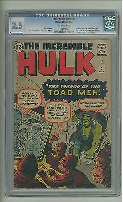 Incredible Hulk 2 CGC 25 OW pages 1st green Hulk Kirby Ditko c10270