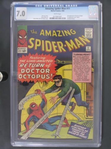 Amazing SpiderMan 11  CGC 70 FNVF  Marvel 1964  2nd App of Dr Octopus