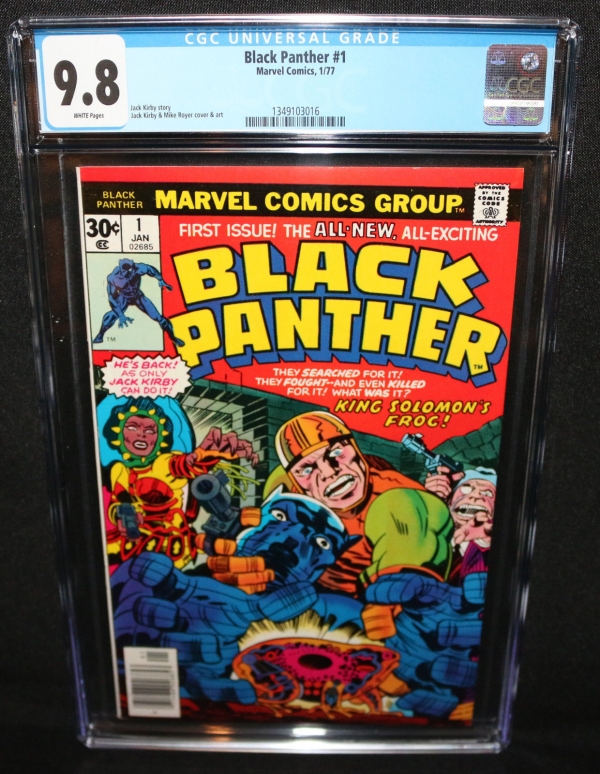 Black Panther 1  Jack Kirby Art  CGC Grade 98  1977