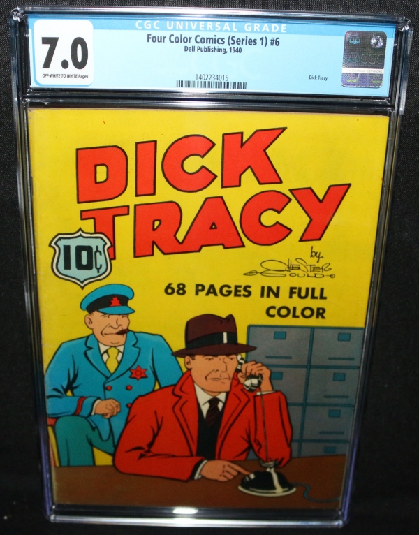 Four Color Comics Series 1 6  Dick Tracy  2nd Highest Graded CGC 70  1940