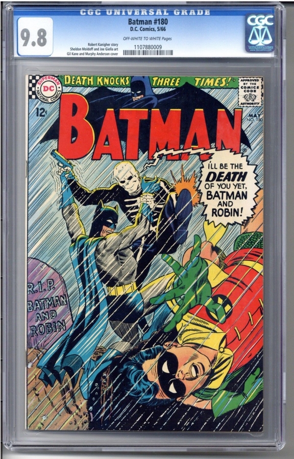 Batman  180 CGC 98 1107880009 1st Appearance of DeathMan OWW 