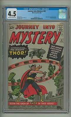 Journey into Mystery 83 CGC 45 OWW p Origin1st Thor Kirby Ditko c11635