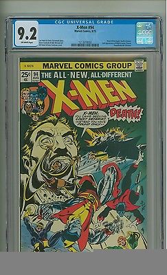 XMen 94 CGC 92 OW pgs New XMen begin 2nd Nightcrawler  Storm c12047