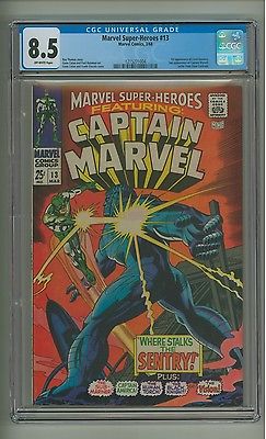 Marvel SuperHeroes 13 CGC 85 OW pgs 1st app Carol Danvers 1968 c12740