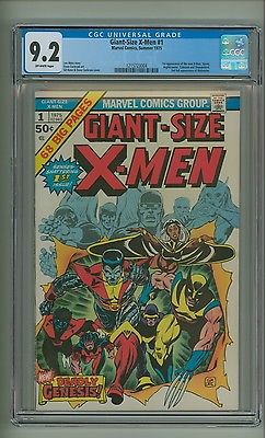 GiantSize XMen 1 CGC 92 OW p 1st new XMen 2nd full Wolverine c12848