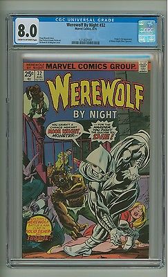 Werewolf by Night 32 CGC 80 COW pgs Origin1st app Moon Knight c12879