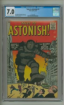 Tales to Astonish 3 CGC 70 OWW pages Ditko Atlas Comics 1959 c12986