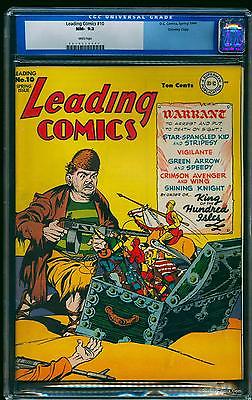 Leading Comics 10 CGC NM 92 White Crowley  