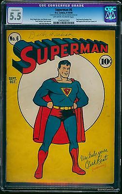 Superman 6 CGC FN 55 OffWhite to White   DC Comics