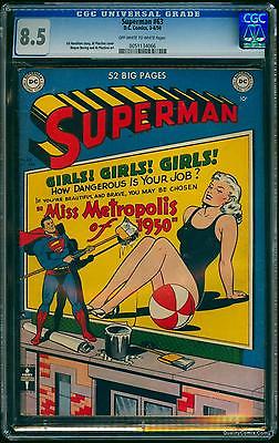 Superman 63 CGC VF 85 OffWhite to White   DC Comics