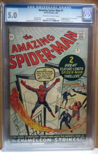 Amazing Spiderman 1 CGC 50 1st Spidey in own title 