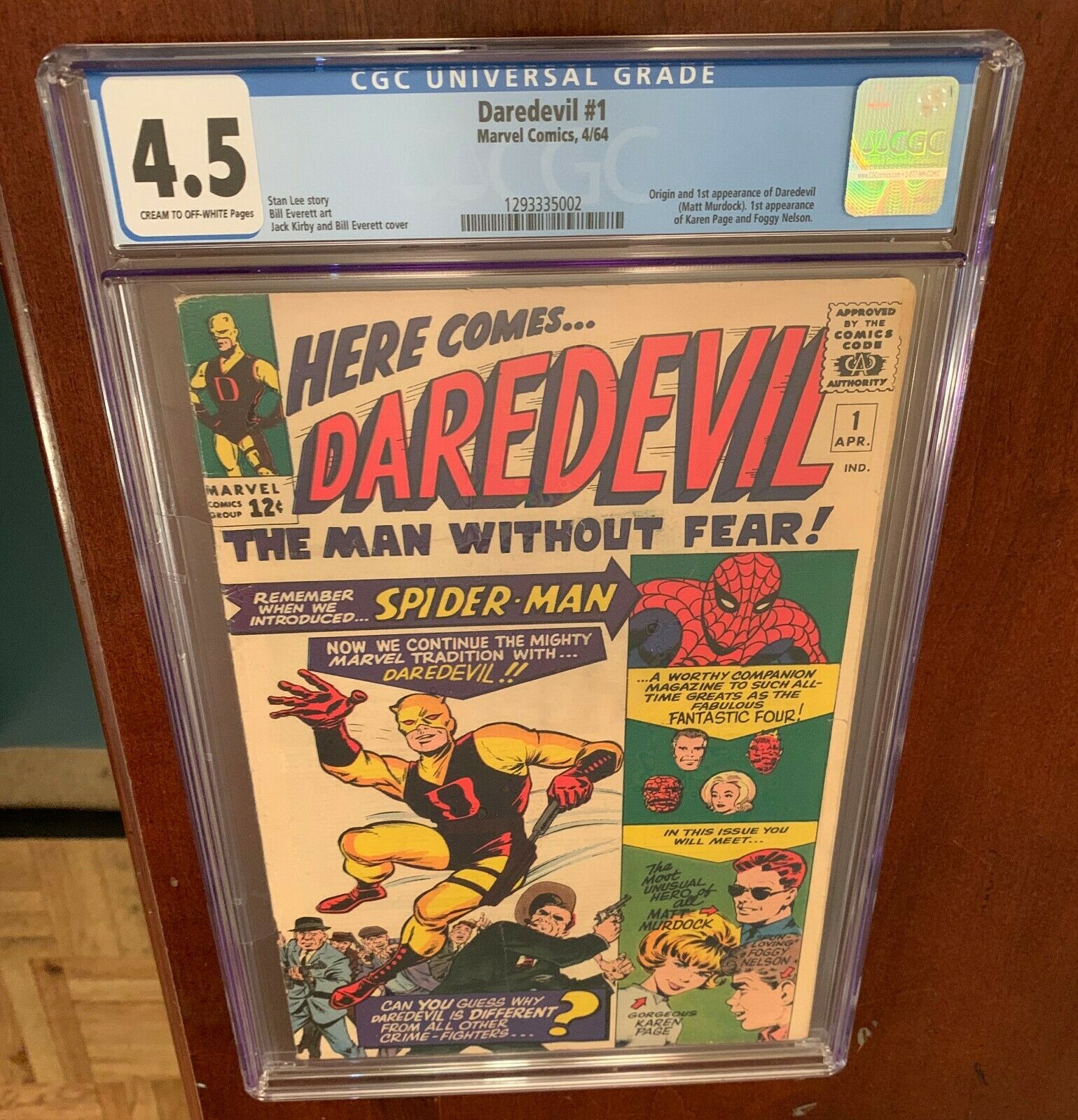 Daredevil 1 Apr 1964 Marvel CGC 45 1st Appearance of Daredevil