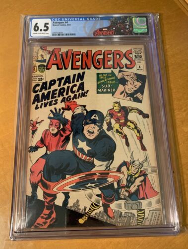 Avengers 4 CGC 65 Cream To OffWhite