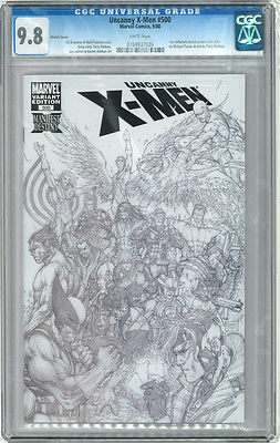 Uncanny XMen 500 CGC 98 Turner Sketch Variant Marvel