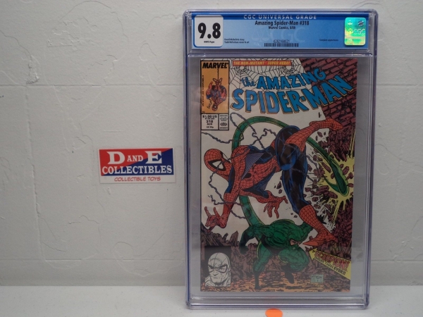 MARVEL  ASM  THE AMAZING SPIDERMAN  318  CGC 98  SCORPION APPEARANCE